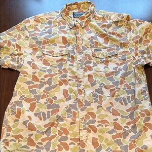 BURLEBO Performance Western Camo Button Down Shirt Venado Camo Size XL